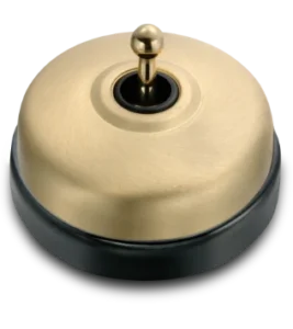 Купол из сатинированного золота + полированная золотая ручка