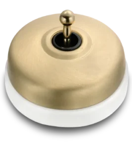 Купол из сатинированного золота + полированная золотая ручка