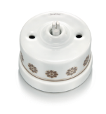 Фарфор с коричневым/золотым декором